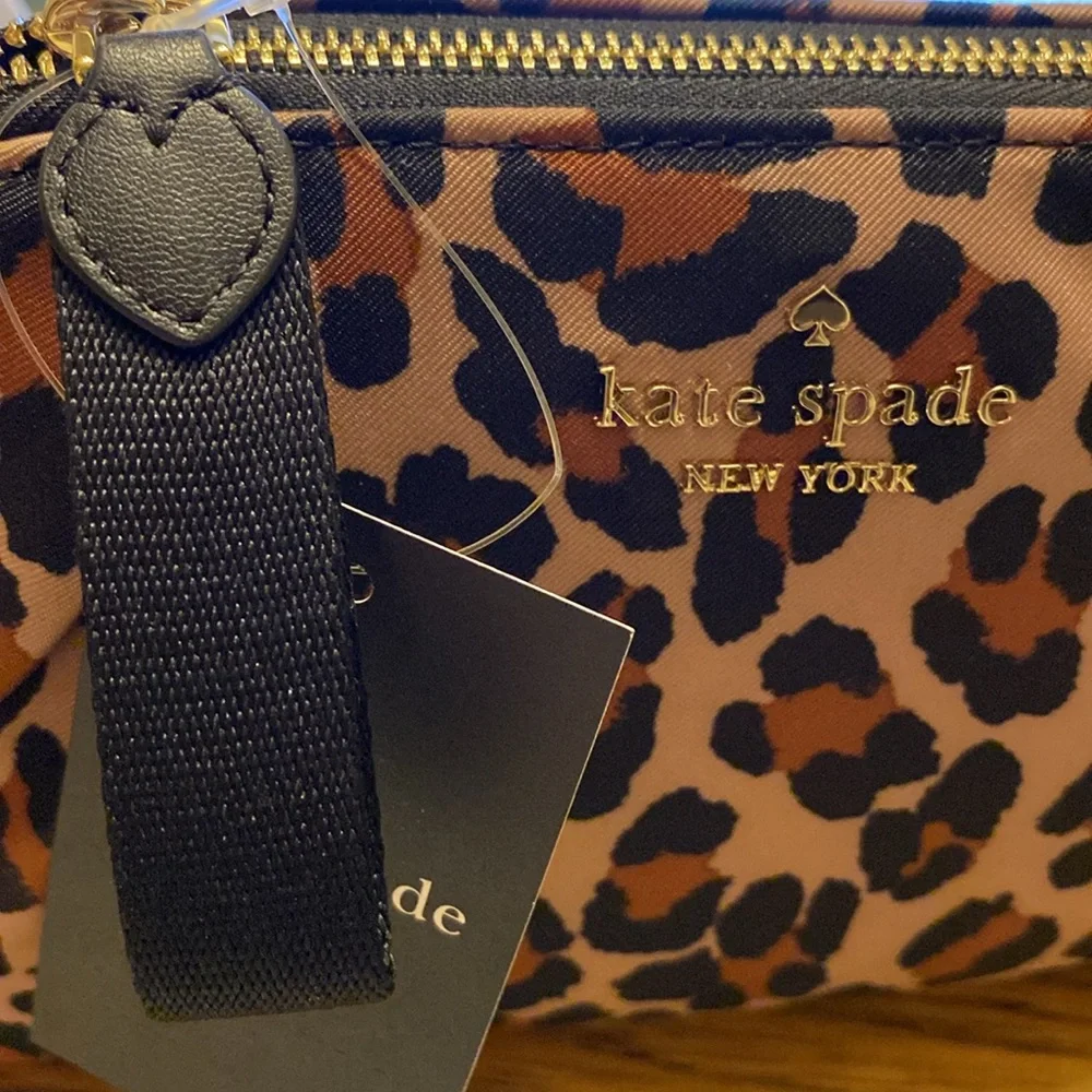 Kate Spade Leopard Cosmetic Bag - Picture 6 of 7